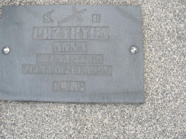 Anna Przybyła 1880 Wojkowice Kościelne - Grobonet - Wyszukiwarka osób pochowanych