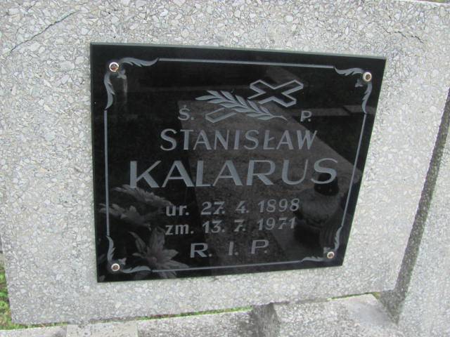 Stanisław Kalarus 1898 Wojkowice Kościelne - Grobonet - Wyszukiwarka osób pochowanych