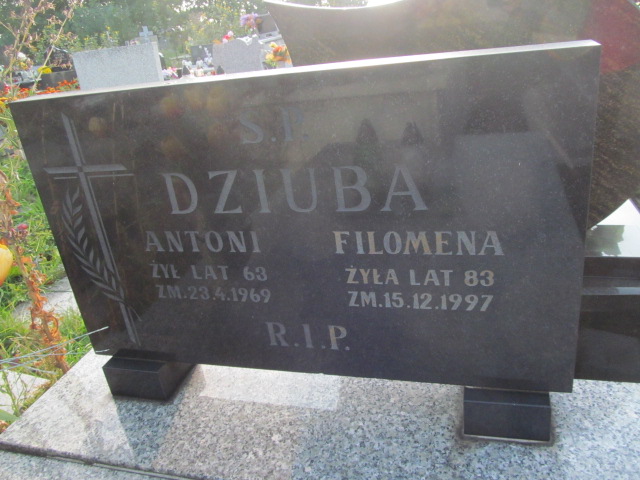 Filomena Dziuba 1914 Wojkowice Kościelne - Grobonet - Wyszukiwarka osób pochowanych