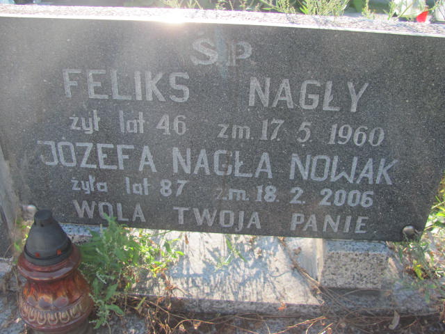 Feliks Nagły 1914 Wojkowice Kościelne - Grobonet - Wyszukiwarka osób pochowanych