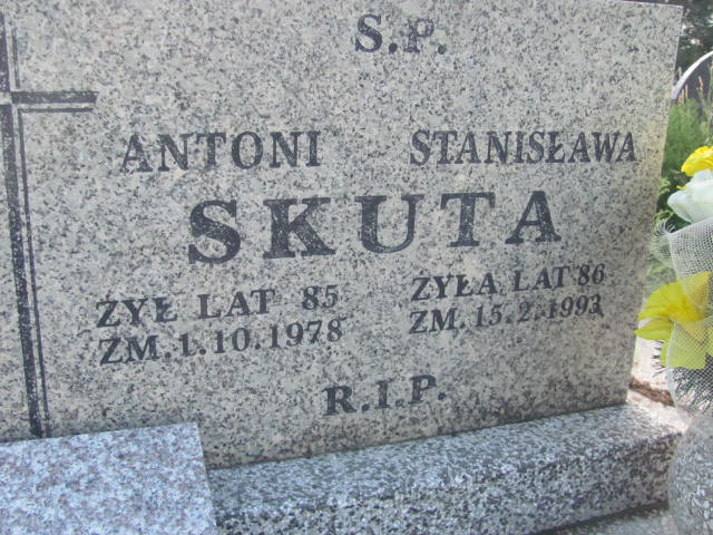 Grób Antoni Skuta