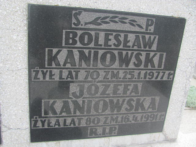 Grób Józefa Kaniowska
