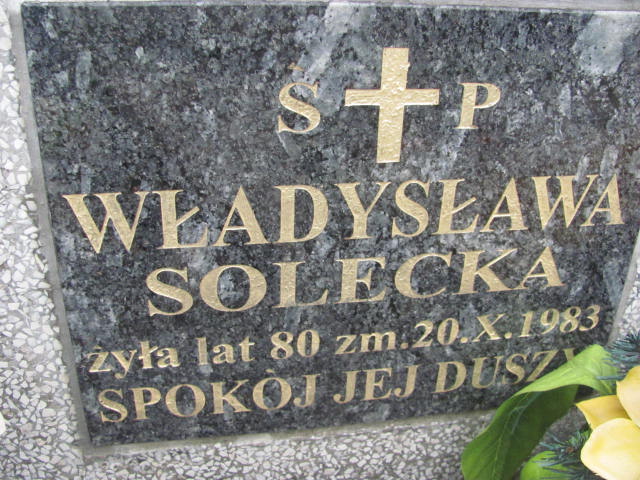 Władysława Sołecka 1903 Wojkowice Kościelne - Grobonet - Wyszukiwarka osób pochowanych